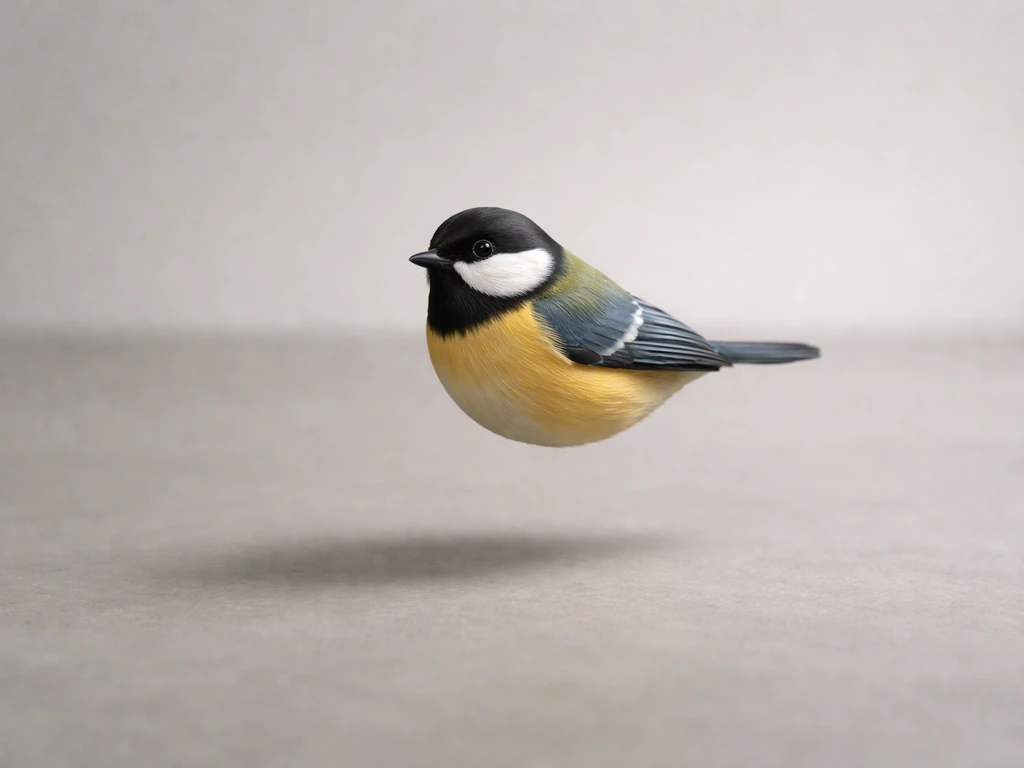 Stylized illustration of a legless bird hovering above empty ground, emphasizing missing landing/perching support.