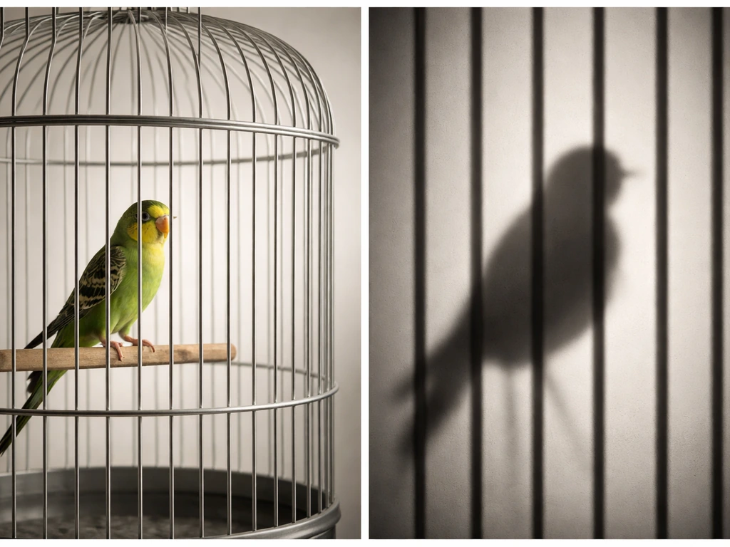 bird out of cage meaning