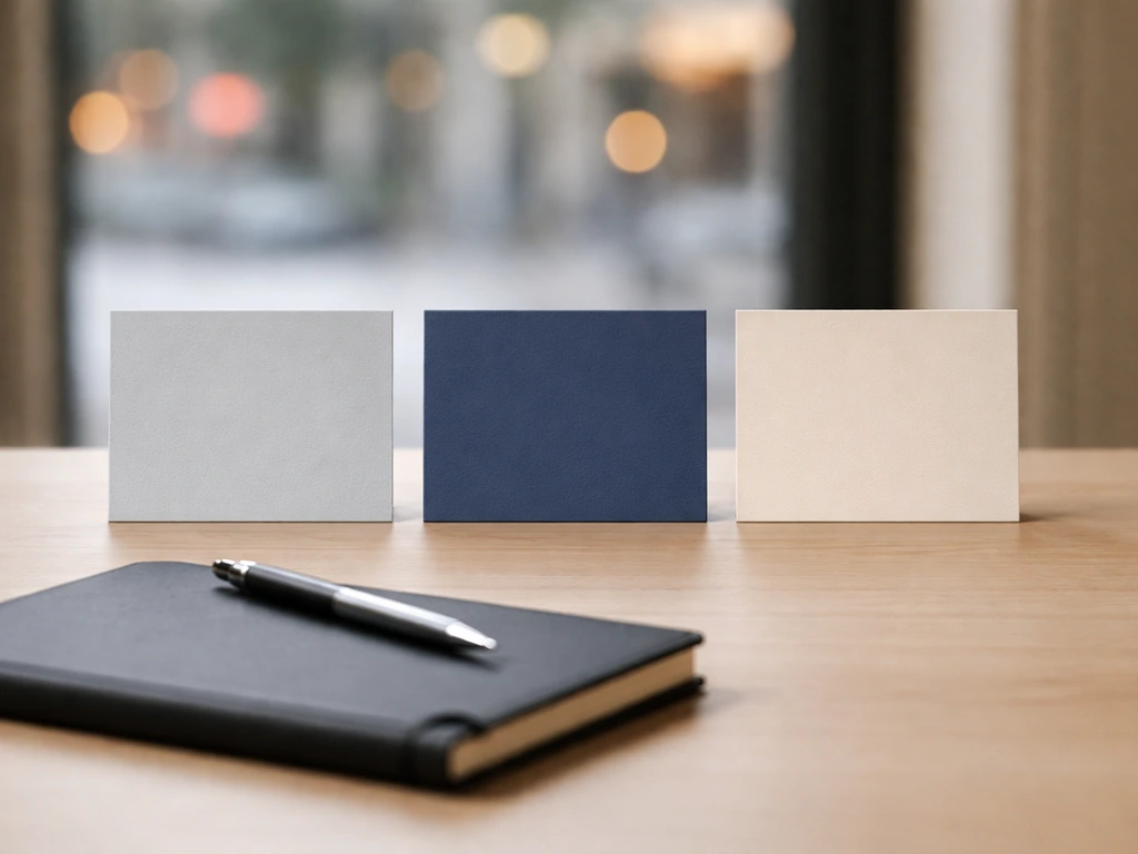 Minimal desk scene with three distinct labeled cards showing jail-related term differences.